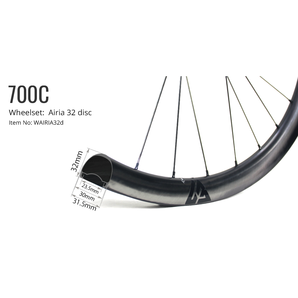 Airia 32 Disc Carbon Road Wheelset