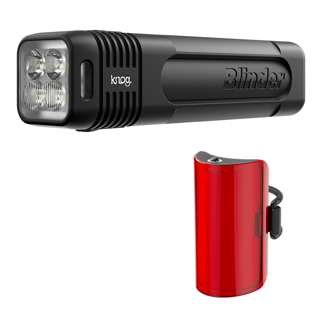 BLINDER 900 & MID COBBER REAR BIKE LIGHT SET (SAVE 10% NOW! ENTER CODE KNOG10 AT CHECK OUT)