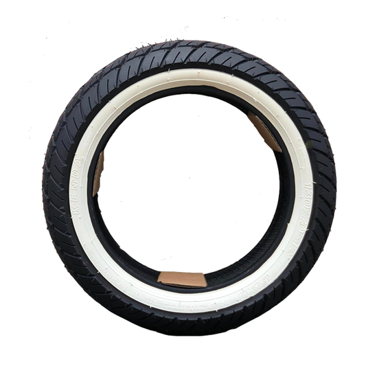 KENDA K418 - 120/70-12 58 M | TL EWHITE SIDEWALL