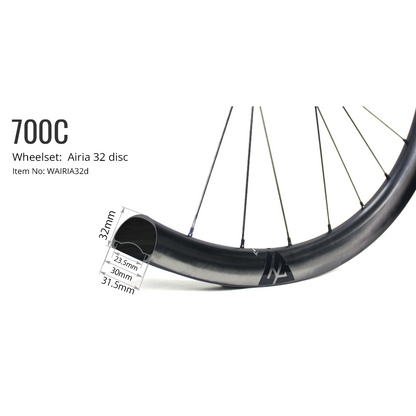 Airia 32 Disc Carbon Road Wheelset