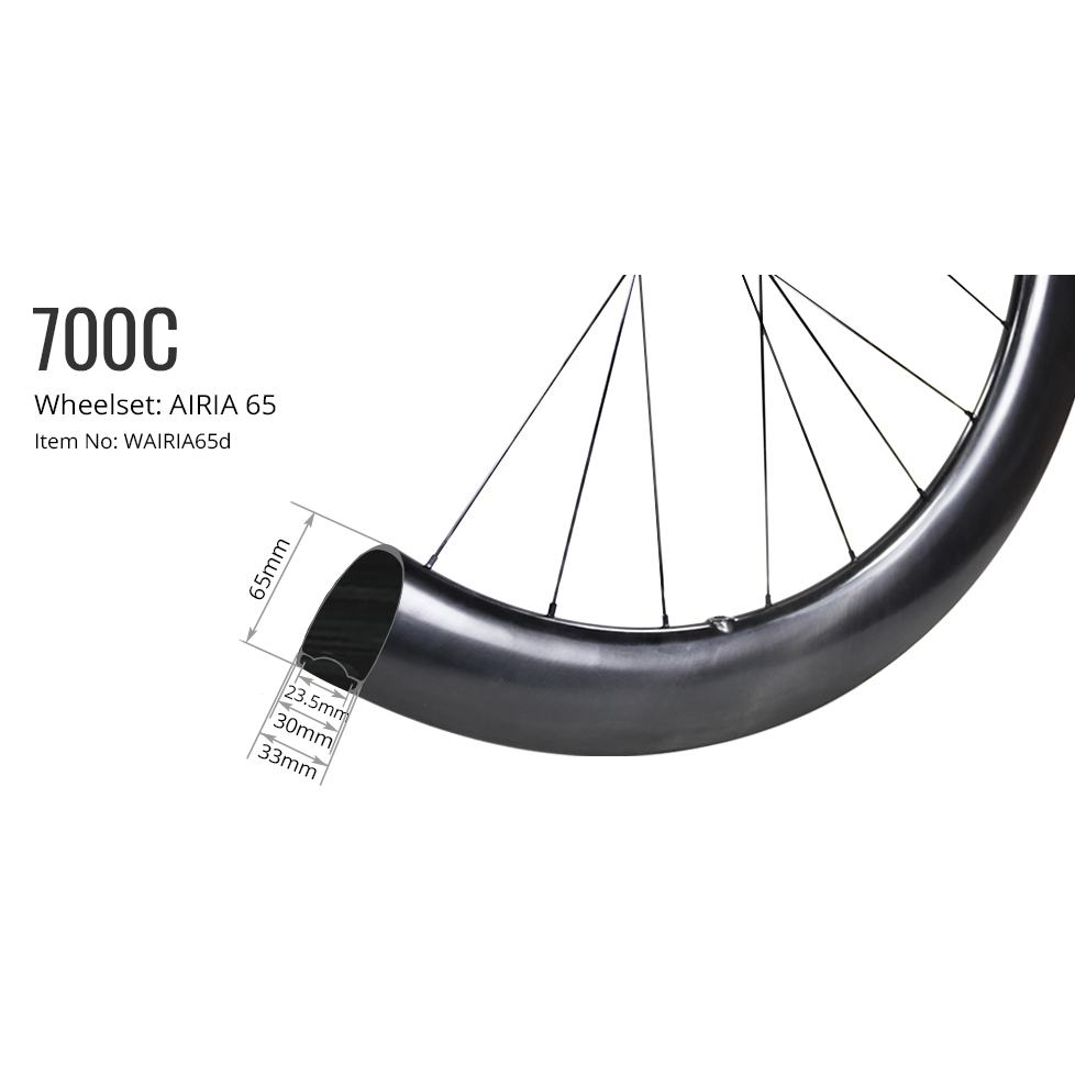Airia 65 Disc Carbon Road Wheelset