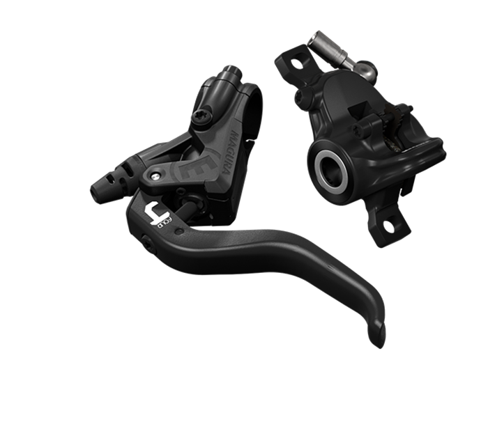 MAGURA MT4, 2-FINGER ALUMINUM LIGHT-WEIGHT-LEVER BLADE, FOR LEFT OR RIGHT, 2,200 MM TUBING LENGTH, SINGLE BRAKE, INCL. ACCESSORIES (PU = 1 PC) (SAVE 10% NOW! ENTER CODE MAGURA10 AT CHECK OUT)