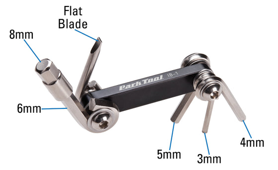 Park Tool I-BEAM MINI FOLD-UP HEX/SCREWDRIVER