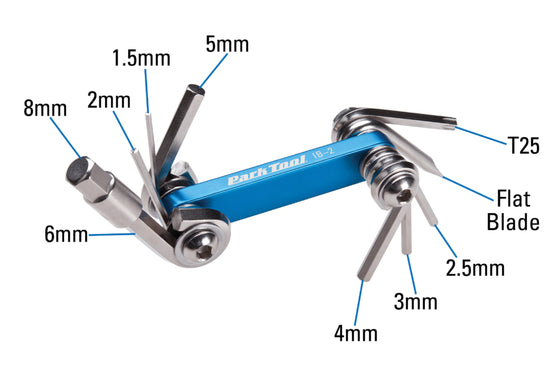 Park Tool I-BEAM MINI FOLDUP HEX/SCRWDRV/STAR Set