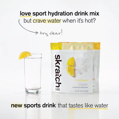 Clear Hydration Drink Mix, Hint of Orange, 240g