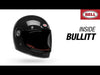 BELL MOTORCYCLE STREET HELMET - BULLITT ( CLEAR LENS )